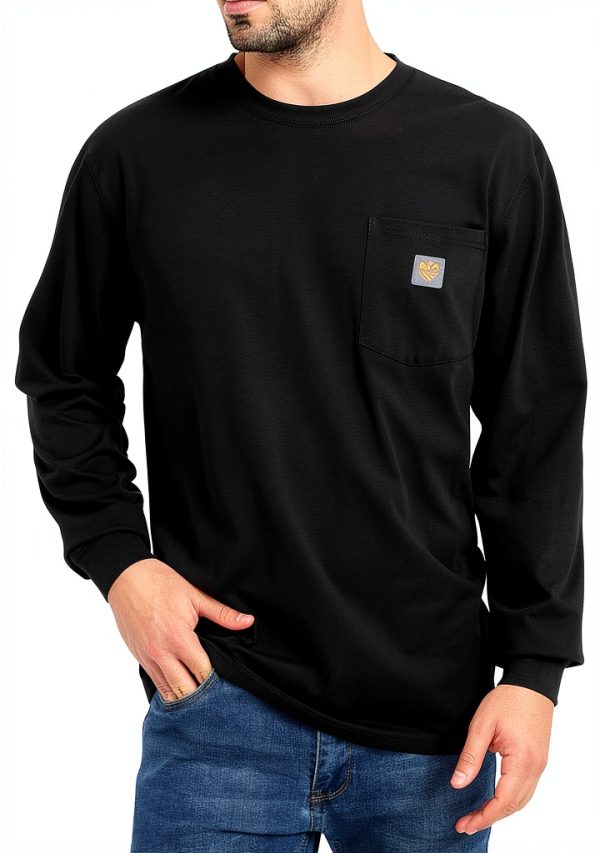 Heavyweight Work Shirt Mens Pocket Tee 240GSM Fabric-0