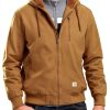 TBMPOY Mens Cotton Fleece Hooded Work Jacket Winter Outdoor-2