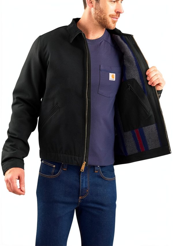 Carhartt J97 Big Tall Work Jacket Black Brown Mens-1