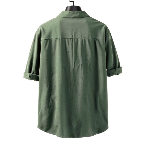 Mens Cotton Polo Shirts Slim Fit Short Sleeve Black White-2