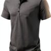 Mens Cotton Short Sleeve Polo Shirts Casual Stylish Fit-1