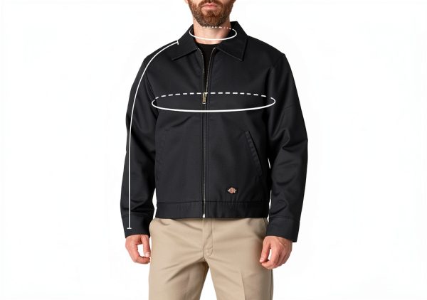 Dickies Twill Work Jacket Mens Water Resistant Durable-8