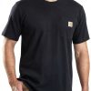 Carhartt Mens Work Pocket Short Sleeve T-Shirt Rib-Knit-0