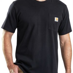 Carhartt Mens Work Pocket Short Sleeve T-Shirt Rib-Knit-0