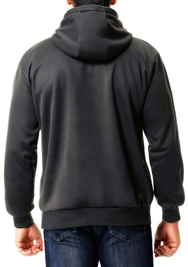 Men Fleece Hoodie Sweatshirt Soft Warm Pullover Essential-1