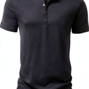 Mens Linen Shirts 100% Linen Casual Button Down Slim Fit-0