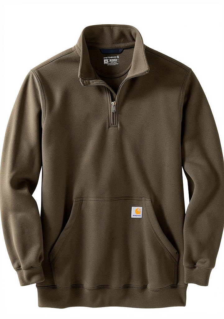 Carhartt sweatshirt worn in a work setting
