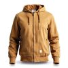 TBMPOY Mens Cotton Fleece Hooded Work Jacket Winter Outdoor-4