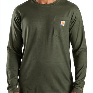 Carhartt Mens Work Shirt Force Technology UPF 25+-0