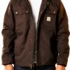 Carhartt Mens Work Jacket Sherpa Lined Duck Utility-1