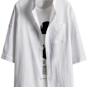 Mens Cotton T-Shirts V-Neck Graphic Tees 100 Cotton-0