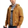 TBMPOY Mens Cotton Fleece Hooded Work Jacket Winter Outdoor-6