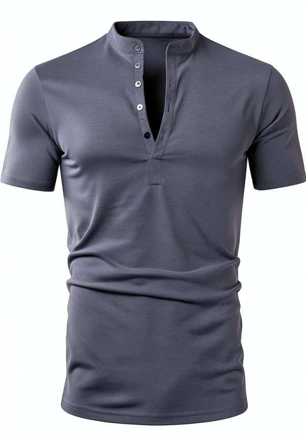 Mens Cotton Golf Shirt Big Tall Army Green Casual Polo-0