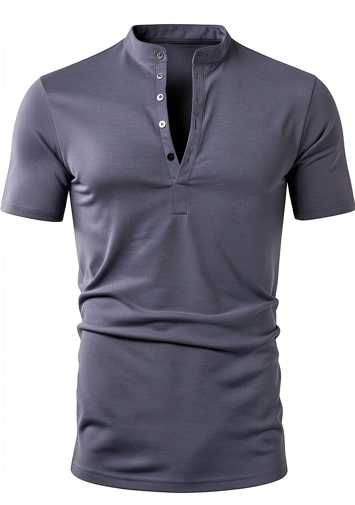 Mens cotton golf shirt in Army Green color on a man playing golf