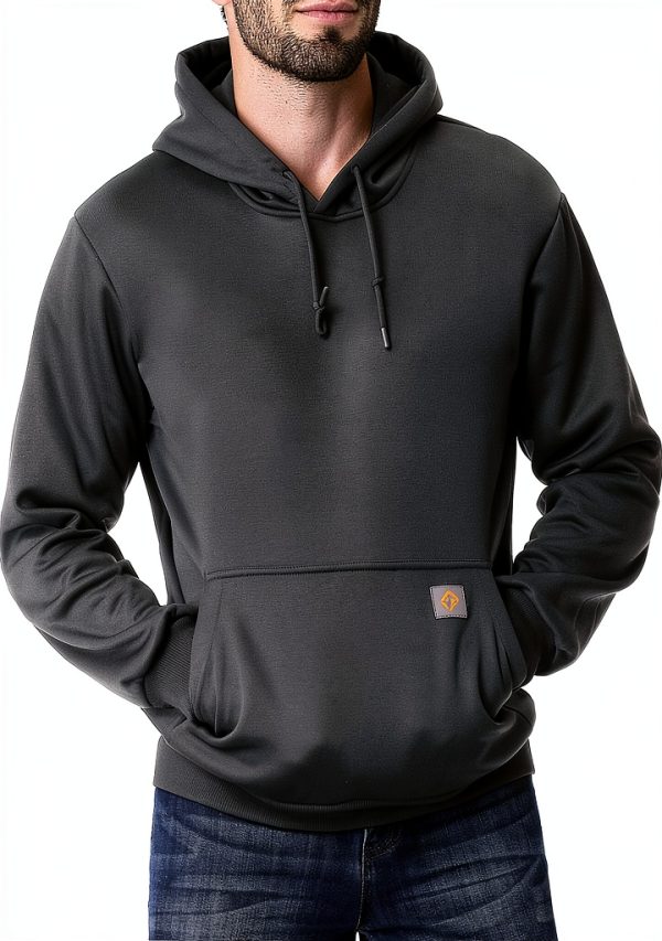 Men Fleece Hoodie Sweatshirt Soft Warm Pullover Essential-2