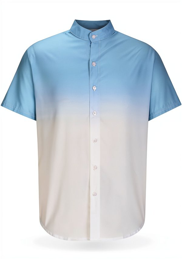 Mens Cotton Long Sleeve Shirt Summer Fashion Colors-1