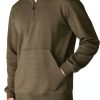 Carhartt Mens Sweatshirt Mock Neck Zipper Pocket Heather-1