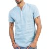 Mens T Shirts Short Sleeve Crewneck Casual Fashion Fit-1