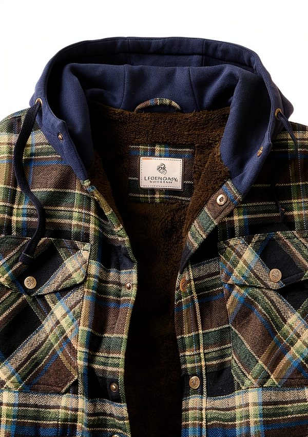 Legendary Whitetails Mens Flannel Shirt Jacket Berber Lined-3