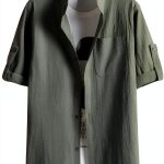 Mens Cotton Polo Shirts Slim Fit Short Sleeve Black White-0