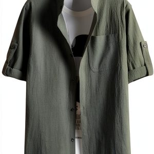 Mens Cotton Polo Shirts Slim Fit Short Sleeve Black White-0