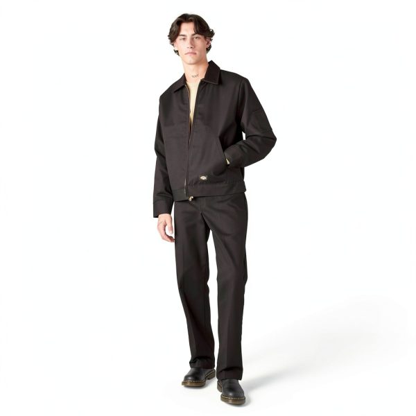 Dickies Twill Work Jacket Mens Water Resistant Durable-4
