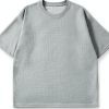 Mens Cotton T Shirt 100 Cotton Shirts Comfort Fit White-0