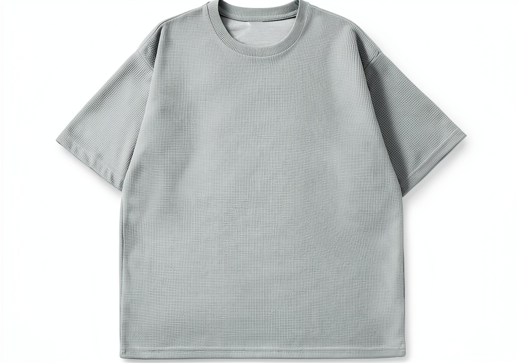 Men's cotton t-shirt in white color on a hanger