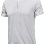 Mens Cotton Polo Shirts Slim Fit Casual Wear Black White-0
