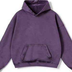 Vintage Hoodie Heavyweight Cotton Unisex Retro Design-0