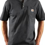 Carhartt Mens Loose Fit Henley Pocket T-Shirt Black-0