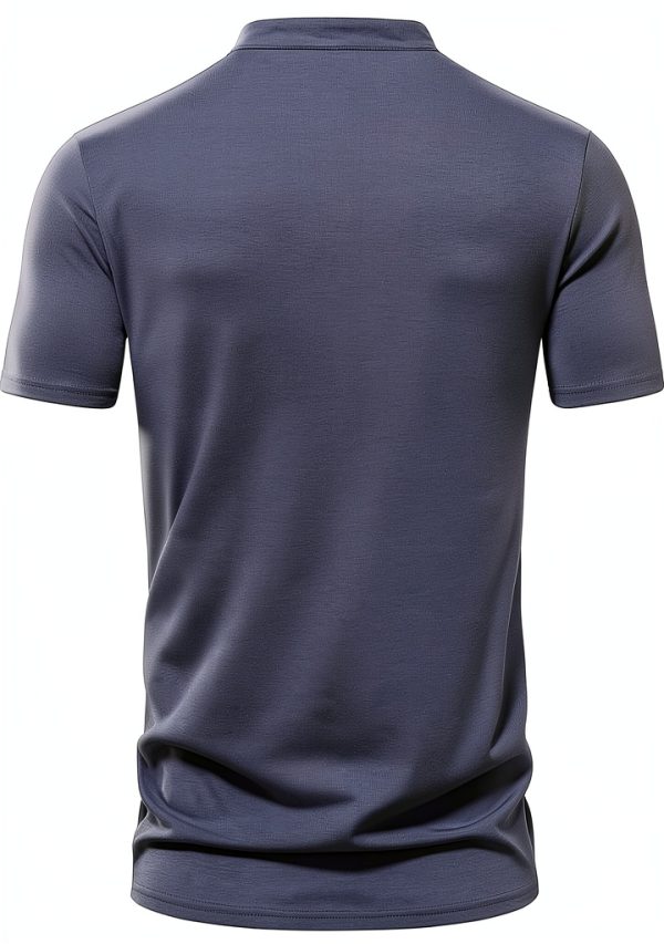 Mens Cotton Golf Shirt Big Tall Army Green Casual Polo-2